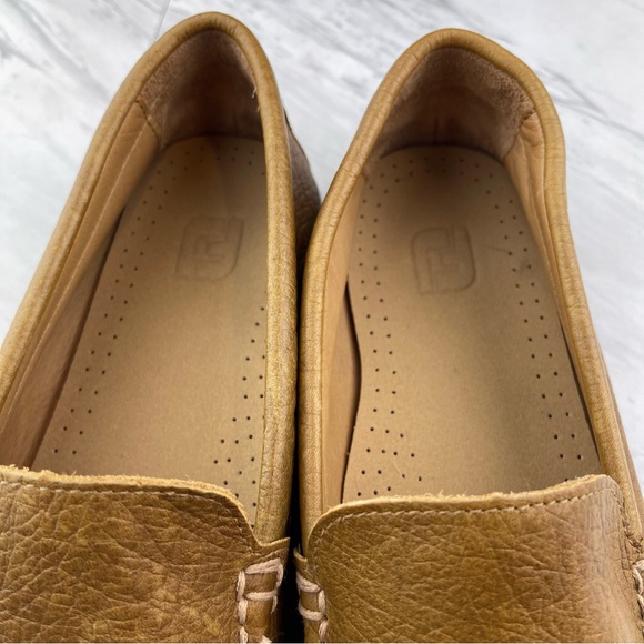 •FootJoy Men’s Size 10 M Club Leather Loafer 79060 Tan Slip On Driving Moc